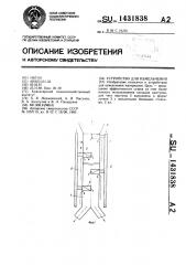 Устройство для измельчения (патент 1431838)