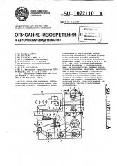 Стенд для испытания лентообмотчиков (патент 1072110)