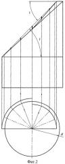 Способ получения разверток цилиндрических патрубков с наклонным срезом (патент 2286224)
