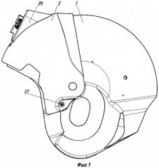 Каска с амортизатором и кожухом светофильтра защитного шлема летчика (патент 2457765)