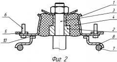 Верхняя опора направляющей передней стойки подвески автомобиля (варианты) (патент 2331527)