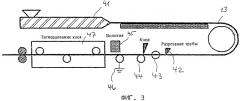 Труба из пенопласта для изоляции трубопроводов и способ ее непрерывного изготовления (патент 2318664)