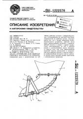 Устройство для выпуска сыпучего материала из бункера (патент 1222570)