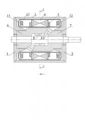 Сверхпроводниковая синхронная электрическая машина с обмотками якоря и возбуждения в неподвижном криостате (патент 2664716)