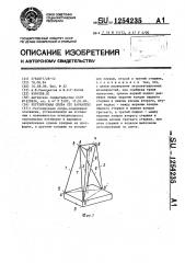 Регулируемая опора (ее варианты) (патент 1254235)