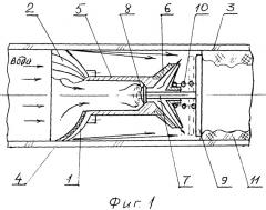 Гидробародинамическое устройство очистки внутренней поверхности трубопроводов (патент 2466804)