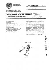Рабочий орган культиватора-окучника (патент 1443823)