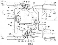 Опорная конструкция силового агрегата транспортного средства (варианты) (патент 2399509)