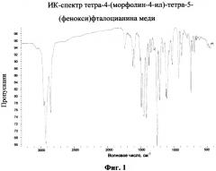 Тетра-4-(морфолин-4-ил)-тетра-5-(фенокси)фталоцианин меди (патент 2354657)