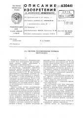 Система регулирования турбины энергоблока (патент 630441)