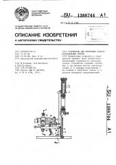 Устройство для получения плоскопараллельных срезов (патент 1388744)