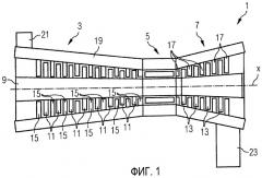 Устройство турбины и способ охлаждения бандажа, расположенного у кромки лопатки турбины (патент 2462600)
