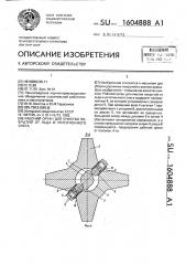 Рабочий орган для очистки покрытий от льда и уплотненного снега (патент 1604888)