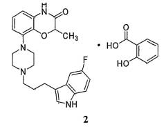 Соли производного пиперазина с салициловой и гентизиновой кислотами (патент 2412184)