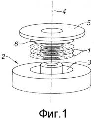 Процесс изготовления наматываемой вставки из нитей с покрытием (патент 2415002)