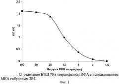 Штамм гибридных культивируемых клеток животных mus musculus 2e4 - продуцент моноклональных антител, специфичных к белку теплового шока 70 (патент 2381271)