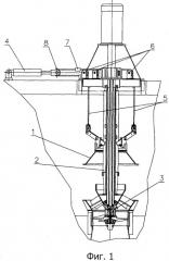 Привод рабочего органа затвора гидротурбины (патент 2250390)