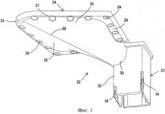 Соединительный узел между ножкой и полкой мебели (патент 2531739)