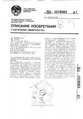 Устройство для сбора колосовой части зерновых культур на корню (патент 1519563)