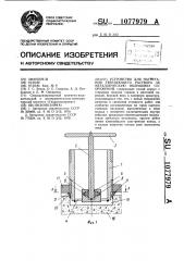 Устройство для нагнетания твердеющего раствора за металлическую облицовку сооружений (патент 1077979)