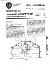 Перекрывающее устройство шахты холодильника тепловоза (патент 1017554)