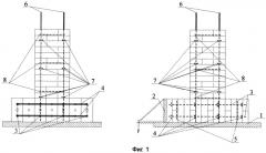 Армокаменный столбчатый фундамент небольших зданий и сооружений (патент 2398933)