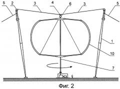 Ветросиловая установка с ротором дарье (патент 2454564)