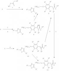 Замещенные карбоновыми кислотами оксазоловые производные в качестве ppar-альфа и гамма-активаторов при лечении диабета (патент 2278859)