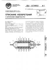 Устройство для очистки внутренней поверхности труб (патент 1378952)