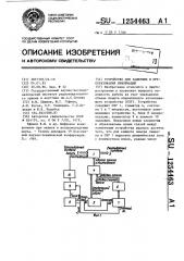 Устройство для задержки и преобразование информации (патент 1254463)