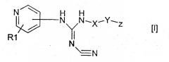 Производные пиридилцианогуанидинов и фармацевтическая композиция на их основе (патент 2292344)