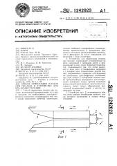 Способ ориентации плодов при посадке и устройство для его осуществления (патент 1242023)