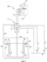 Приводное устройство для двухцилиндрового насоса для материалов высокой плотности и способ его работы (патент 2358154)