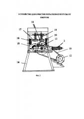 Устройство для очистки початков кукурузы от оберток (патент 2614019)