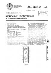 Устройство для акустического каротажа скважин (патент 1442957)