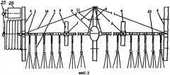 Фронтальный дождевальный агрегат (патент 2520984)