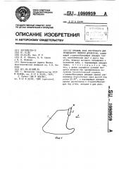 Профиль зуба инструмента для продольного пиления древесины (патент 1080959)