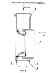 Входной патрубок газовой турбины (патент 2619439)