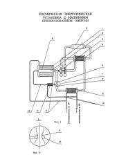 Космическая энергетическая установка с машинным преобразованием энергии (патент 2583191)