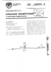 Устройство для открывания и закрывания распашных ворот (патент 1063976)
