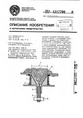 Способ производства теплоизоляционного шнура (патент 1217799)