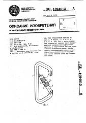 Страховочный карабин (патент 1094613)