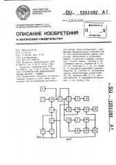 Устройство для моделирования систем человек-машина (патент 1251102)