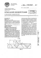 Способ отвалообразования на слабых обводненных основаниях (патент 1701921)