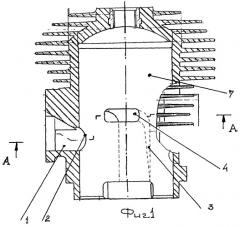 Цилиндр двухтактного двигателя внутреннего сгорания (патент 2289032)