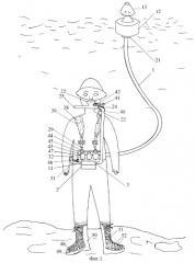 Подводное снаряжение для мелководья (патент 2272742)