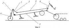 Механизм заднего колеса полунавесного орудия (патент 2288557)