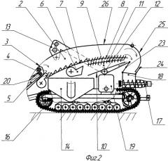 Комбайн для уборки зерновых культур очесом на корню (патент 2541655)