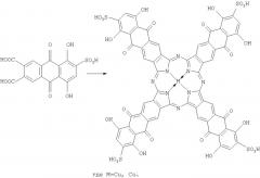 Способ получения металлокомплексов тетра-(5,8-дигидрокси-6-сульфо)антрахинонопорфиразина (патент 2280036)