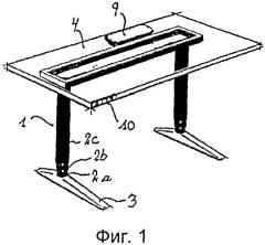 Подъемная колонна предпочтительно для регулируемых по высоте столов (патент 2566484)